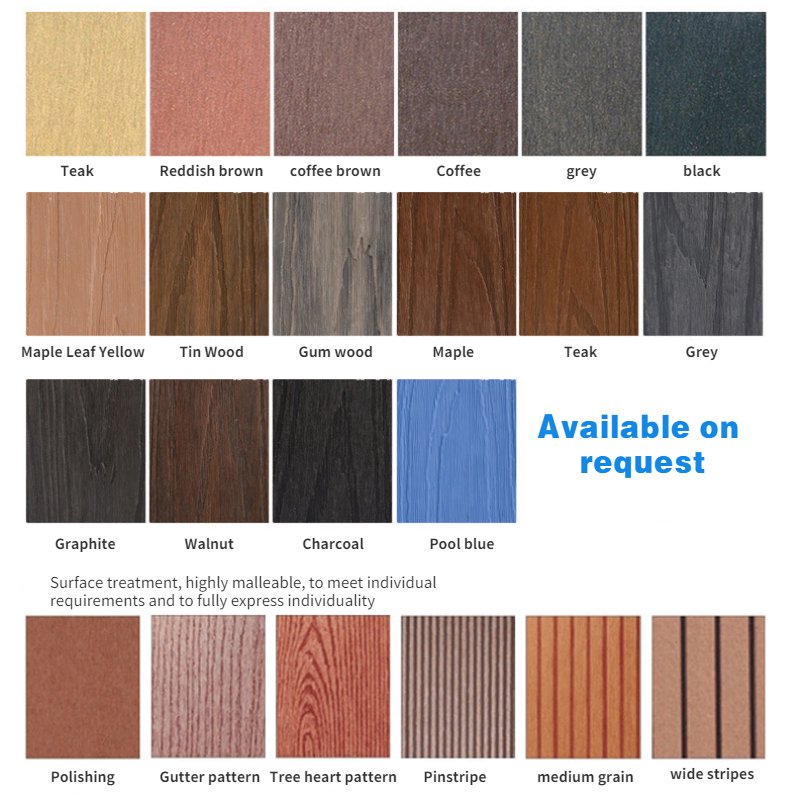 wpc decking colours